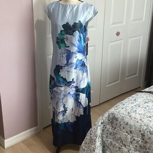 Rachel Zoe Blue and White Floral Maxi Dress
